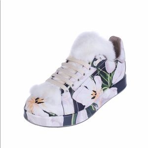 DOLCE & GABBANA TULIP PORTOFINO Leather Sneakers